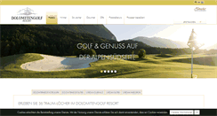 Desktop Screenshot of dolomitengolf-resort.com