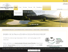 Tablet Screenshot of dolomitengolf-resort.com